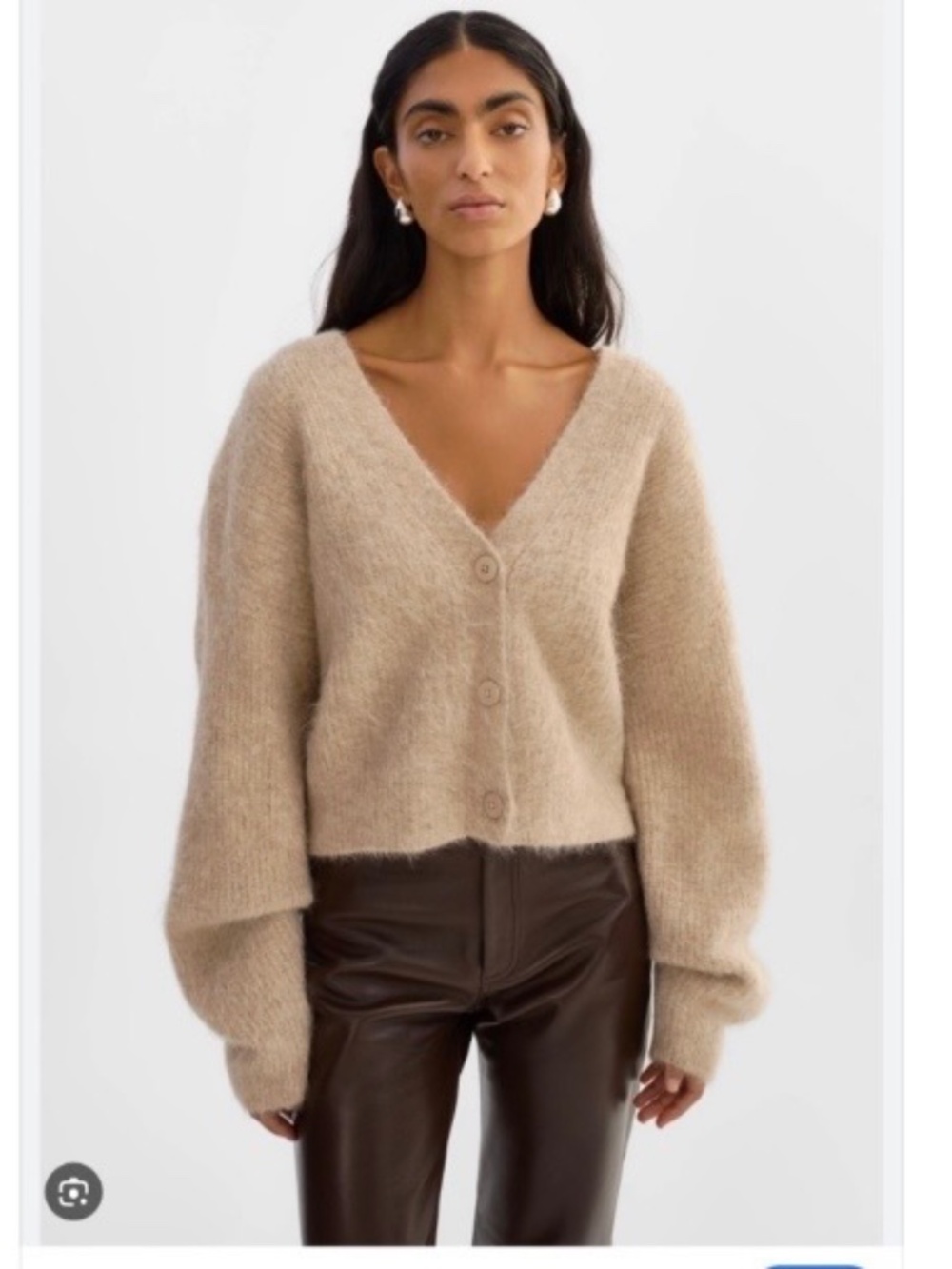 Lamarque Heather Beige Cadigan